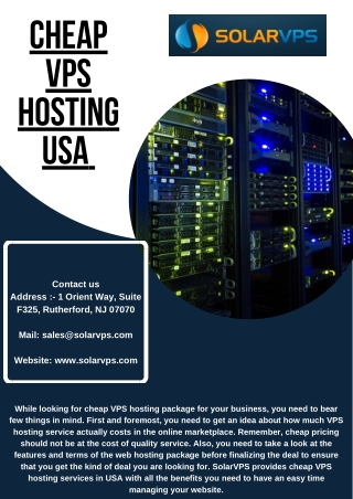 Cheap VPS Hosting USA