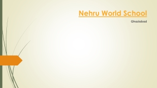 Nehru World School