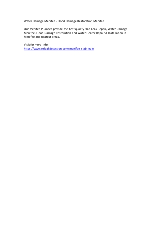 Water Damage Menifee - Flood Damage Restoration Menifee