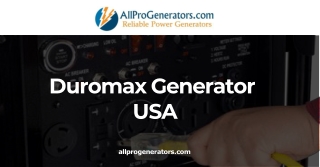 Best quality Duromax Generator USA at AllProgenerators