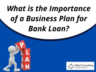 What is the Importance of a Business Plan for Bank Loan?