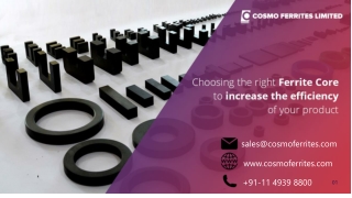 How To Choose The Perfect Ferrite Core To Make Your Product More Efficient?