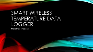 Smart wireless temperature data logger by Marathon Products