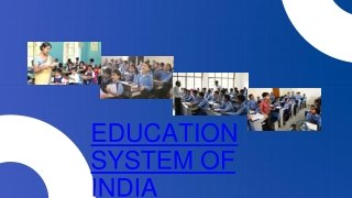 Education System in India