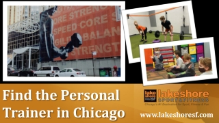 Find the Personal Trainer in Chicago