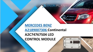 Mercedes Benz A2189007306 Continental A2C74767504 Led Control Module