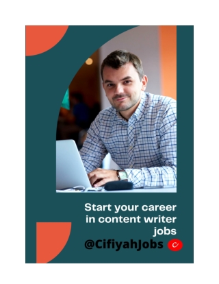 How to start your career in content writer jobs?