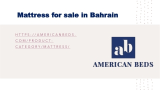 Mattress for sale in Bahrain