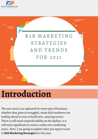 B2B Marketing Strategies and Trends for 2021