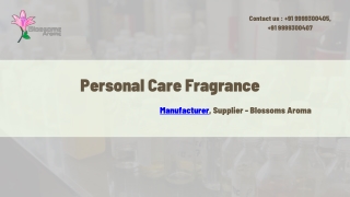 Personal Care Fragrance
