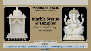 Essential Ways To Buy Marble Statue & Temples in Wholesale