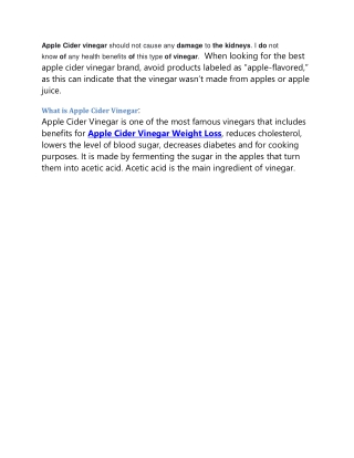 Apple Cider Vinegar During Pregnancy