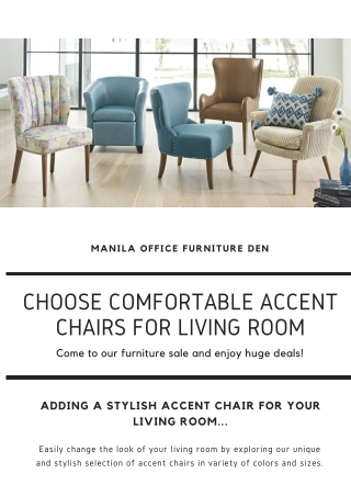 Choose Comfortable Accent Chairs For Living Room