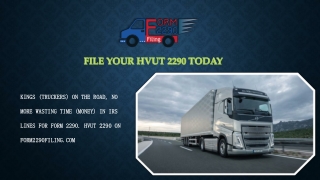 Heavy Vehicle Use Tax | 316-869-0948 | Download Form 2290 | Form 2290 Online