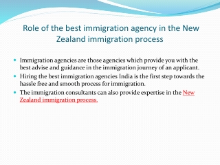 Role of the best immigration agency in the New Zealand immigration process