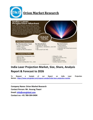 India Laser Projection Market Trends, Size, Competitive Analysis and Forecast 2020-2026