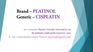 What are the side effects of cisplatin?