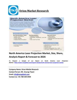 North America Laser Projection Market Growth, Size, Share, Industry Report and Forecast 2020-2026