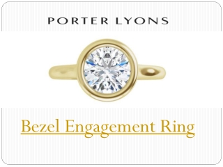 Bezel Set Engagement Ring