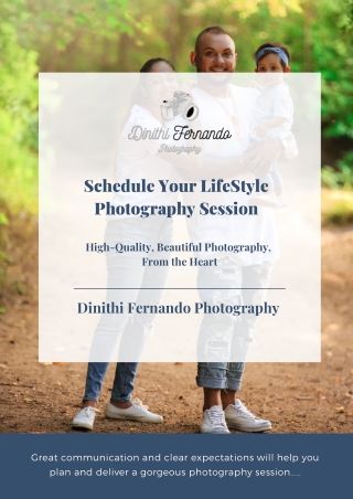 Schedule Your LifeStyle Photography Session