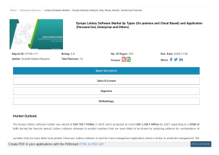 Europe Lottery Software Market