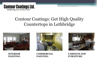 Contour Coatings: Get High Quality Countertops in Lethbridge
