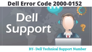 Dell Error Code 2000-0152