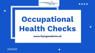 Occupational Health Checks