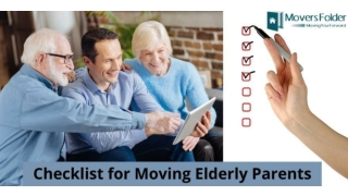 Checklist for Moving Elderly Parents