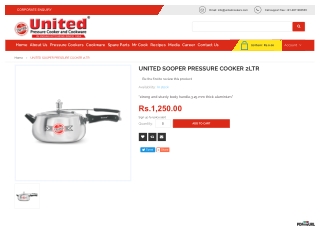 UNITED SOOPER PRESSURE COOKER 2LTR