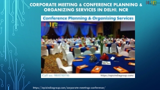 Corporate Meeting & Conference Planning & Organizing Services in Delhi, NCR