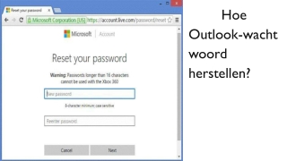 Hoe Outlook-wachtwoord herstellen?