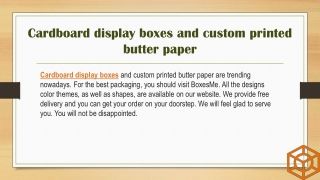 Powerful Cardboard Display boxes to Boost Your Product Sale