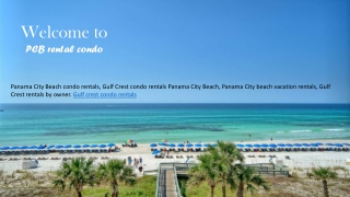 Gulf crest condo rentals