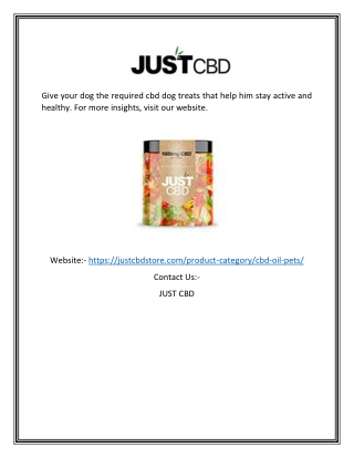 CBD Dog Treats | Justcbdstore.com