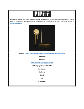 Karma Silicone Pipe | Pipeee