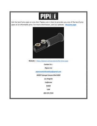 The fumo pipe | Pipeee.com