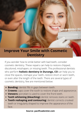 Improve Your Smile with Cosmetic Dentistry