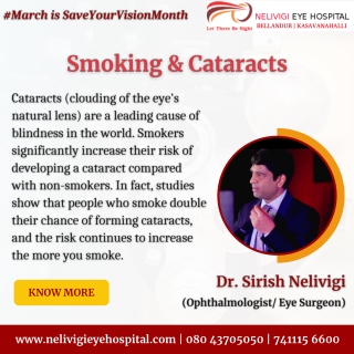 Smoking and Cataracts | Best Eye Hospitals in Bellandur, Bangalore | Nelivigi Eye Hospital
