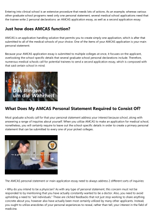 Exactly how To Create A Personal Statement For Medical School