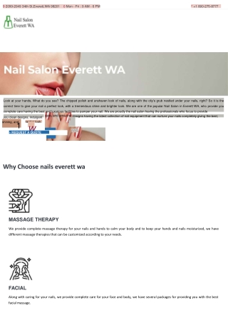 nail salon everett wa