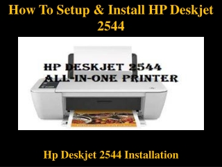 How To Setup & Install HP Deskjet 2544