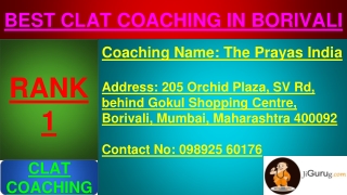 Best CLAT Coaching in Borivali