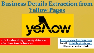 Business Details Extraction from Yellow Pages
