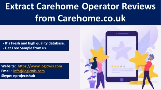 Extract Carehome Operator Reviews from Carehome.co.uk