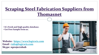 Scraping Steel Fabrication Suppliers from Thomasnet