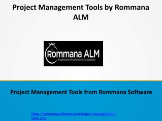 Project Management Tools by Rommana ALM