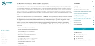 Bioinformatics Software Development