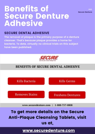 Benefits of Secure Denture Adhesive