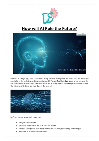 How will AI Rule the Future?
